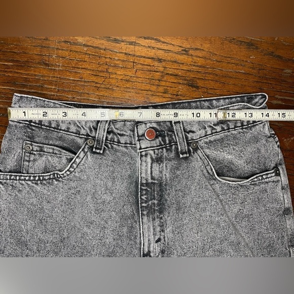 Vintage Brittania Gray Wash Mom Jeans Tapered 80s/90s High Rise Denim | W32 L30 - Picture 5 of 11